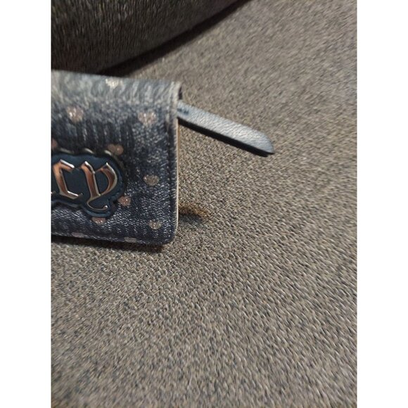 Juicy Couture Poker Face Denim Bi-Fold Wallet Money Y2k Fashion Accessory - Picture 2 of 7